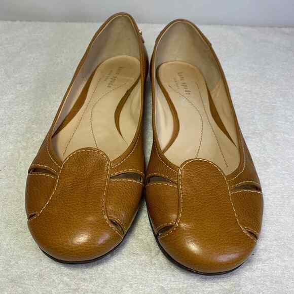 Kate spade flats loafers Womens Size 8.5 brown tan - Picture 4 of 4